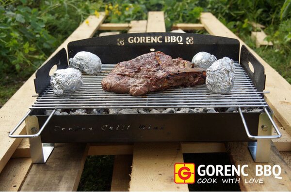 Žar na oglje Gorenc, Beefer grill, brez nog -44 (44×32 cm)