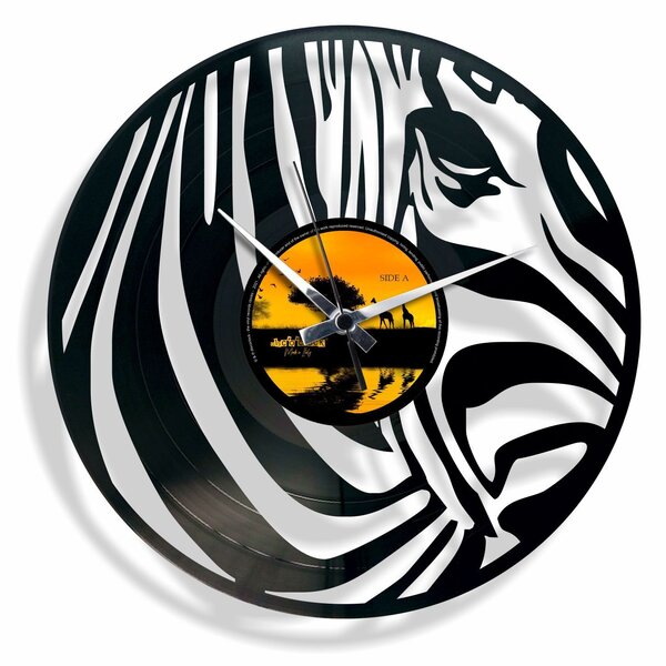 Stenska ura Disc'o'clock Zebra