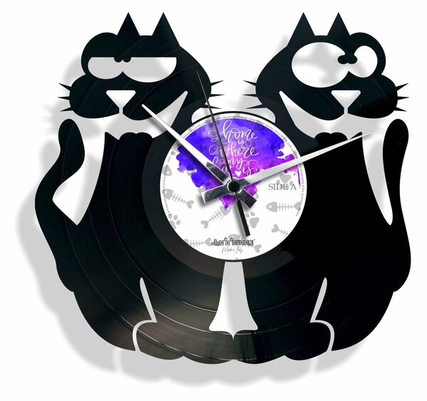 Stenska ura Disc'o'clock Cats!