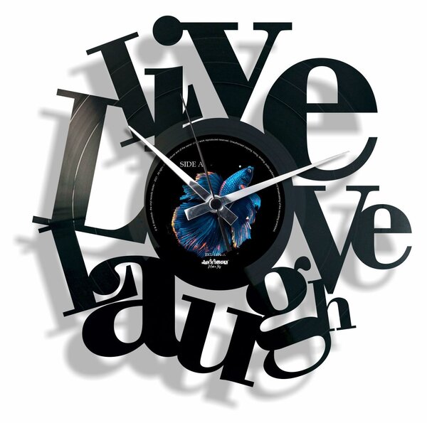 Stenska ura Disc-o-clock Live, Love, Laugh