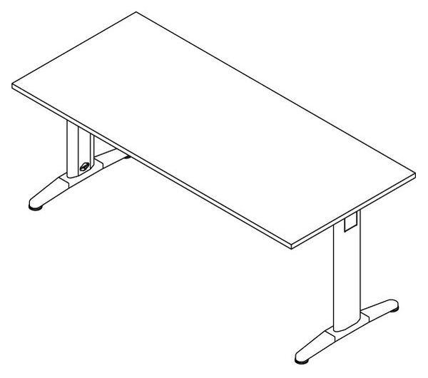 Pisalna miza TK120 (od 80x80 do 180x80)-80x80