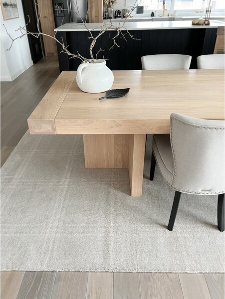 Kremno bela volnena preproga 200x300 cm Calisia M Grid Prime – Agnella