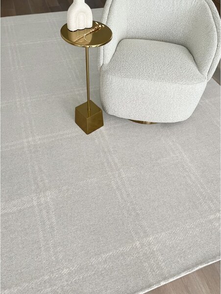 Kremno bela volnena preproga 200x300 cm Calisia M Grid Prime – Agnella