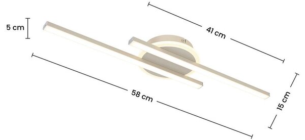 Mömax Stropna Led-svetilka Olga