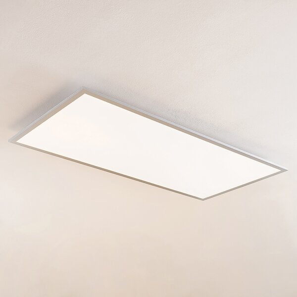 Lindby Zento LED panel, CCT, daljinski upravljalnik, zatemnitev., zatemnjen, Kovinska, Kuhinja, Plastika, Sodobni
