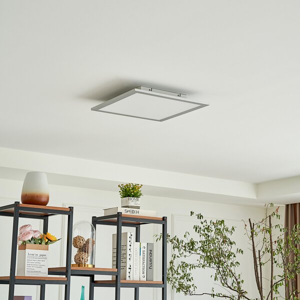 Lindby LED panel Livel, CCT, 40 cm x cm, daljinski upravljalnik, zatemnjen, Kovinska, Kuhinja, Plastika, Sodobni