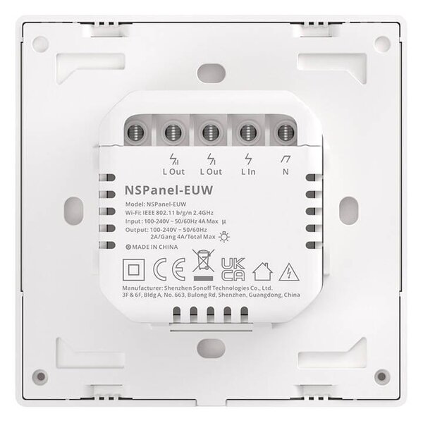 Stensko WiFi stikalo in termostat LCD touch belo eWeLink Alexa Google Assistant