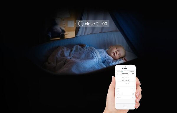 Pametno stekleno LED WiFi stikalo touch TUYA 1-kanalno črno Alexa Google Assistant