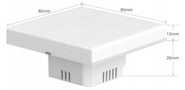 Pametno LED RGB WiFi stensko stikalo touch TX T5 eWeLink 2-kanalno