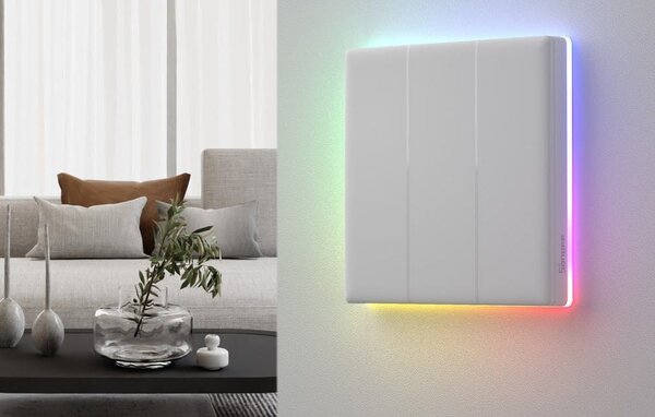 Pametno LED RGB WiFi stensko stikalo touch TX T5 eWeLink 3-kanalno