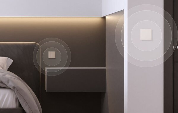 Pametno LED RGB WiFi stensko stikalo touch TX T5 eWeLink 3-kanalno