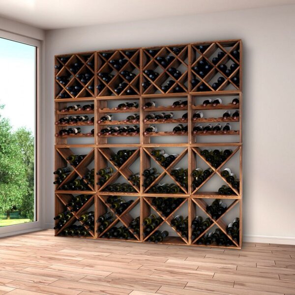 Kesper Borovo stojalo za vino III - 50 x 50 x 25 cm