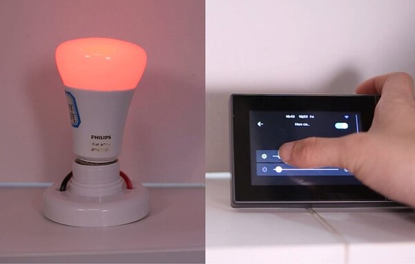 Stensko WiFi stikalo in termostat LCD touch črno eWeLink Alexa Google Assistant