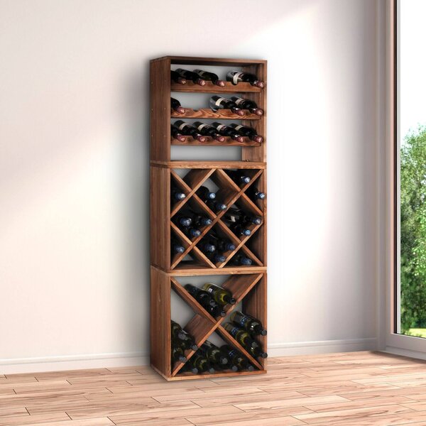 Kesper Borovo stojalo za vino III - 50 x 50 x 25 cm