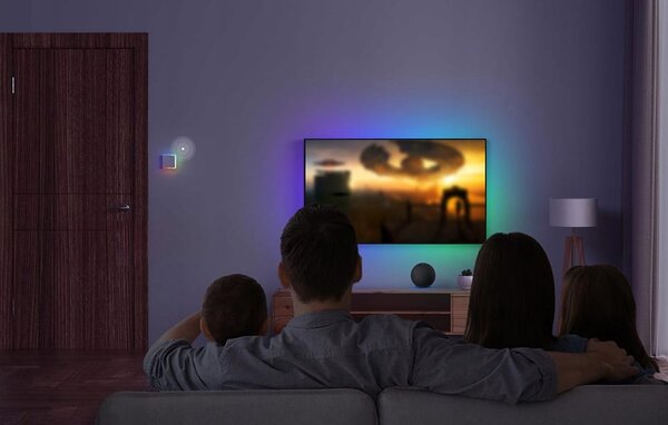 Pametno LED RGB WiFi stensko stikalo touch TX T5 eWeLink 2-kanalno