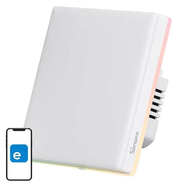 Pametno LED RGB WiFi stensko stikalo touch TX T5 1C eWeLink 1-kanalno