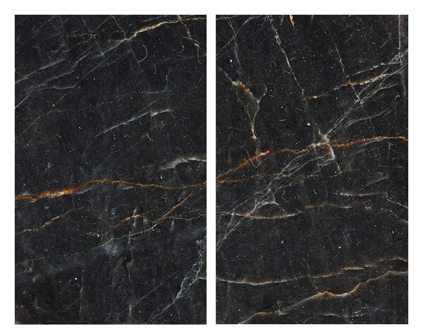 Zaščitne plošče za štedilnik iz kaljenega stekla 2 ks 52x30 cm Marble – Allstar