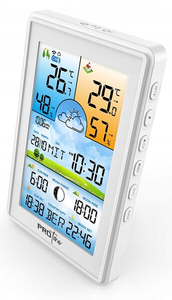 LCD brezžična digitalna vremenska postaja + zunanja enota