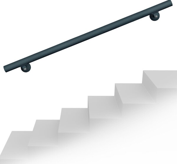 Inox stenska stopniščna ograja 100cm antracit