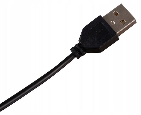 USB 32 LED gibljiva okrogla namizna svetilka črna + povečevalna lupa