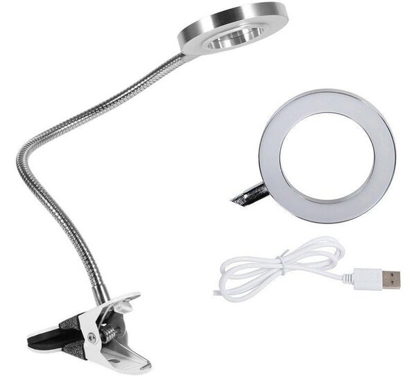 Nastavljiva 24 LED kozmetična namizna svetilka z USB