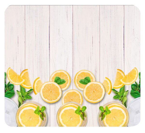 Stenska zaščitna plošča za štedilnik iz kaljenega stekla 50x56 cm Lemons – Wenko