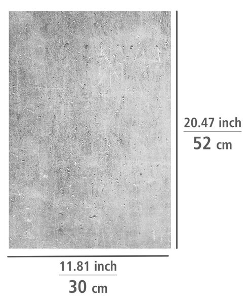 Zaščitne plošče za štedilnik iz kaljenega stekla 2 ks 52x30 cm Concrete – Allstar