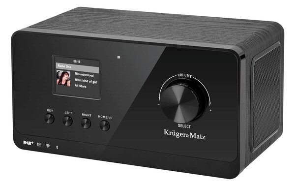 WIFI BT DAB FM internetni radio LCD 2,4" 27.000 postaj budilka in vreme
