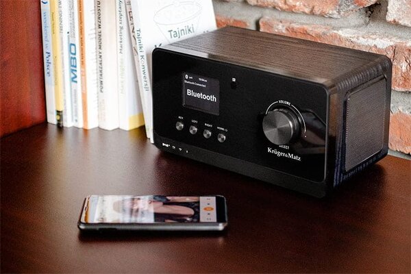WIFI BT DAB FM internetni radio LCD 2,4" 27.000 postaj budilka in vreme