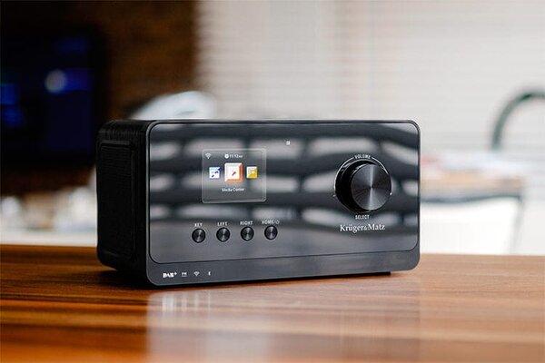 WIFI BT DAB FM internetni radio LCD 2,4" 27.000 postaj budilka in vreme