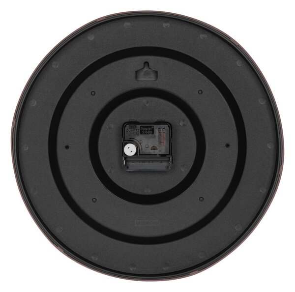 Analogna stenska ura 30cm temno rjava
