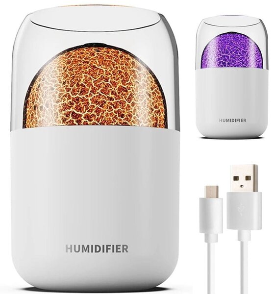 Moderni LED RGB difuzor vlažilec zraka izparjevalnik 300ml USB