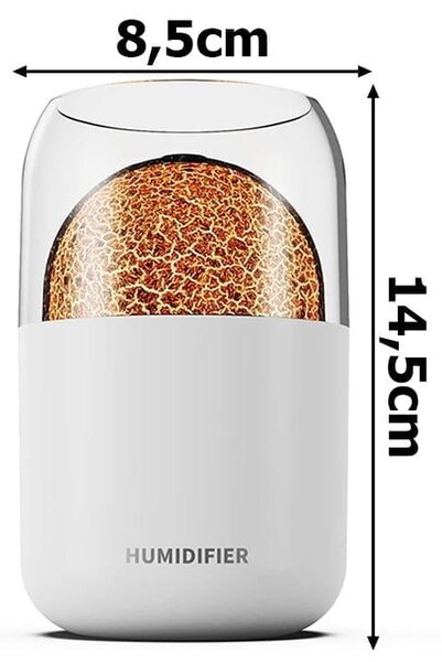 Moderni LED RGB difuzor vlažilec zraka izparjevalnik 300ml USB