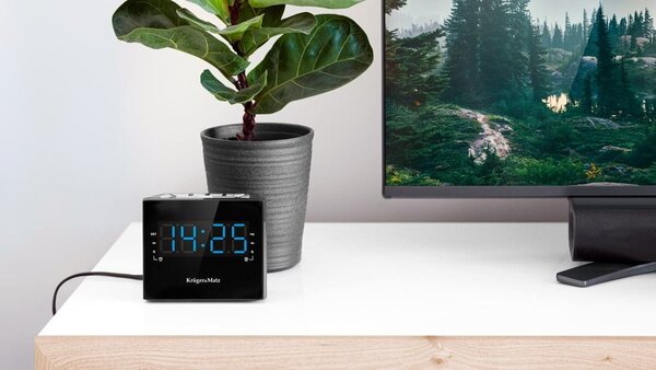 Moderna LED elektronska FM radio budilka