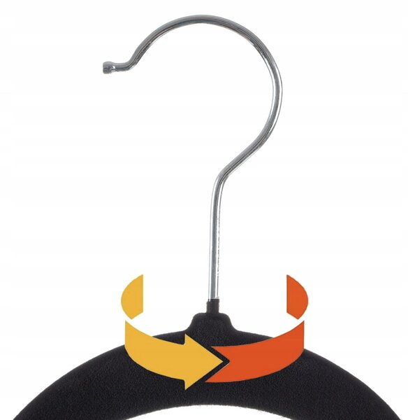 Set 20 žametnih obešalnikov za oblačila 45cm
