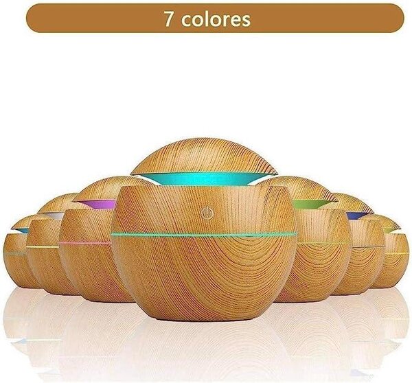 Vlažilec zraka in izparjevalnik eteričnih olj - difuzor z RGB LED 150ml