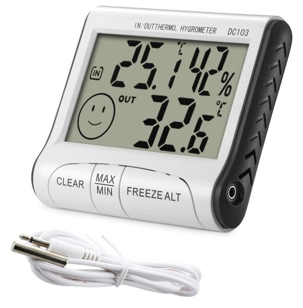 LCD brezžična vremenska postaja zunanja + senzor