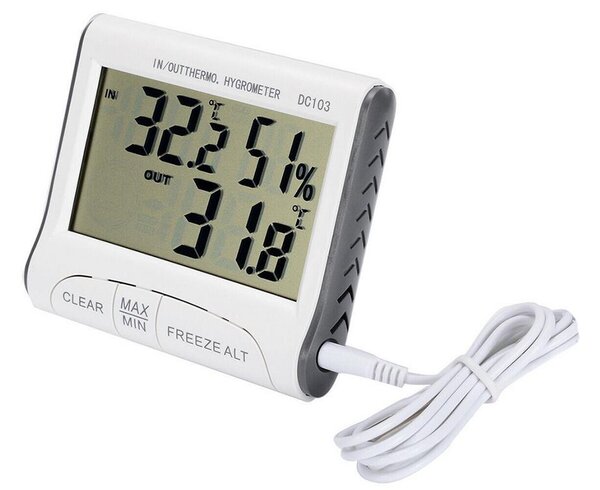 LCD brezžična vremenska postaja zunanja + senzor