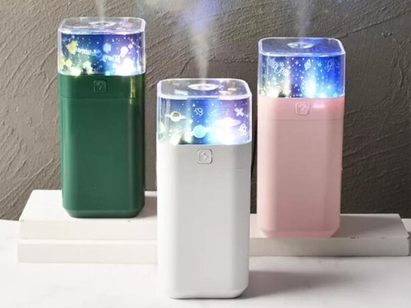 LED RGB aroma difuzor vlažilec zraka in zvezdni projektor