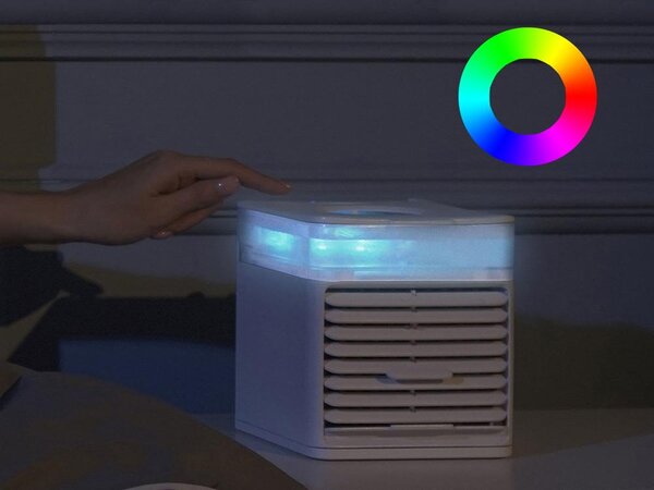 Prenosna mini klimatska naprava arktični zračni hladilnik RGB LED 0,5L