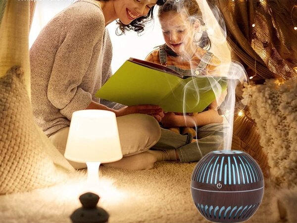 Namizni aroma LED RGB vlažilec zraka difuzor 300ml USB