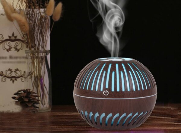 Namizni aroma LED RGB vlažilec zraka difuzor 300ml USB
