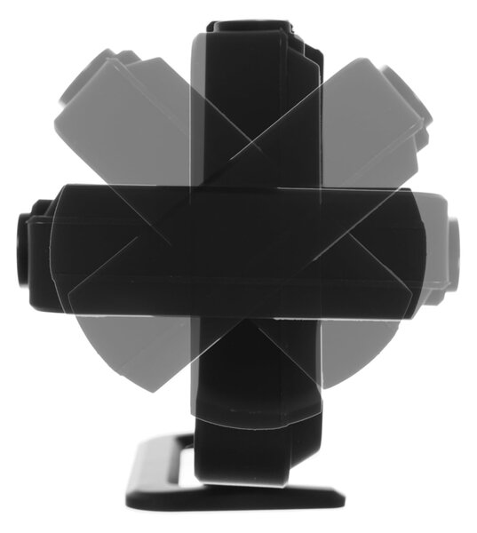 4v1 projekcijska budilka z LCD zaslonom in ogledalom črna
