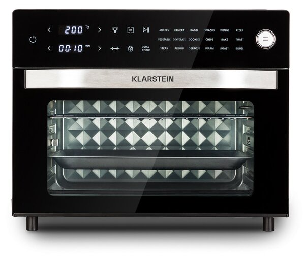 Klarstein Vigor Air, cvrtnik na vroč zrak, 1800 W, 30 litrov, 18 programov, zgornje in spodnje ogrevanje