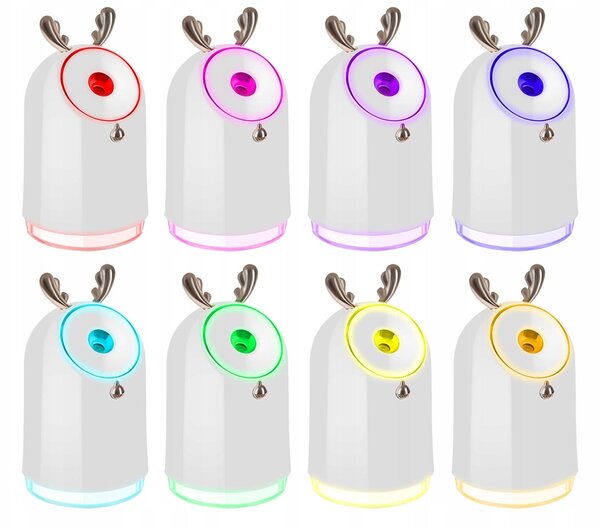 Akumulatorska LED RGB svetilka in vlažilec zraka difuzor 250ml USB