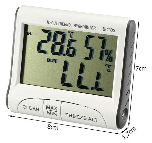 LCD brezžična vremenska postaja