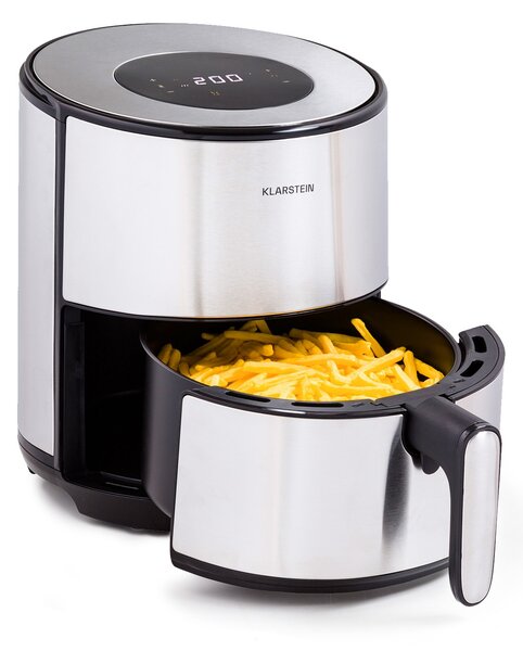 Klarstein Crisp-Pro, 4,3 l, cvrtnik na vroč zrak, nerjaveče jeklo