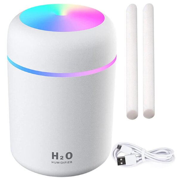 LED RGB vlažilec zraka difuzor 300ml USB 1