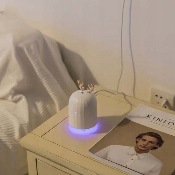 Aromaterapevtska LED RGB svetilka in vlažilec zraka difuzor 220ml USB