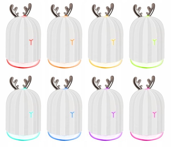 Aromaterapevtska LED RGB svetilka in vlažilec zraka difuzor 220ml USB